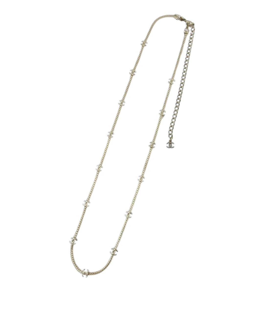 CHANEL Золотое металлическое колье, фото 1