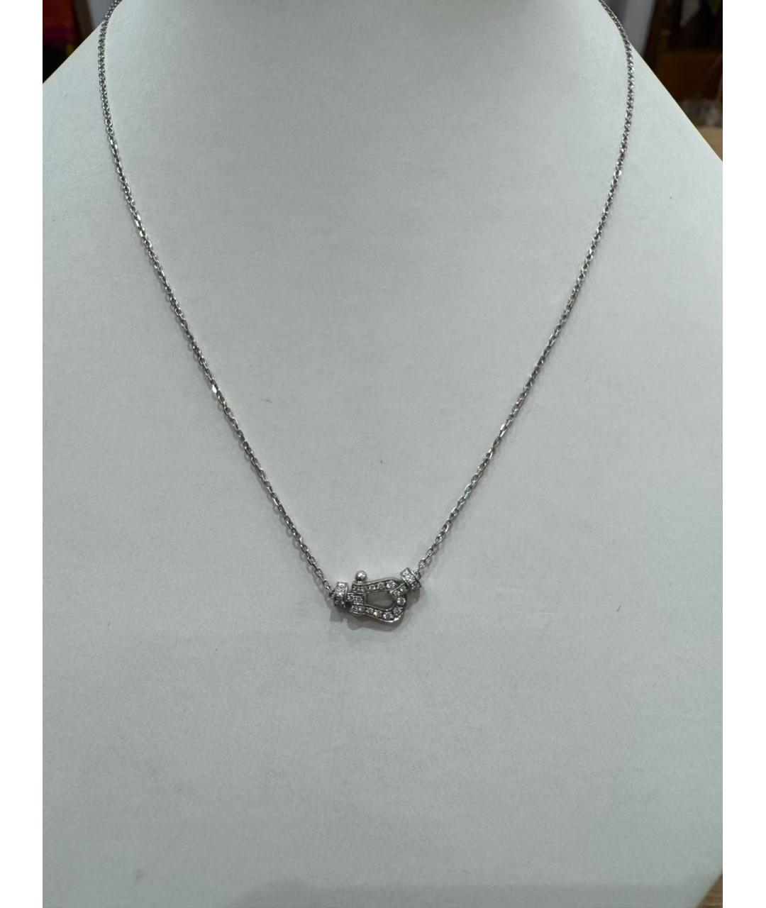 FRED Серебряное колье из белого золота, фото 3