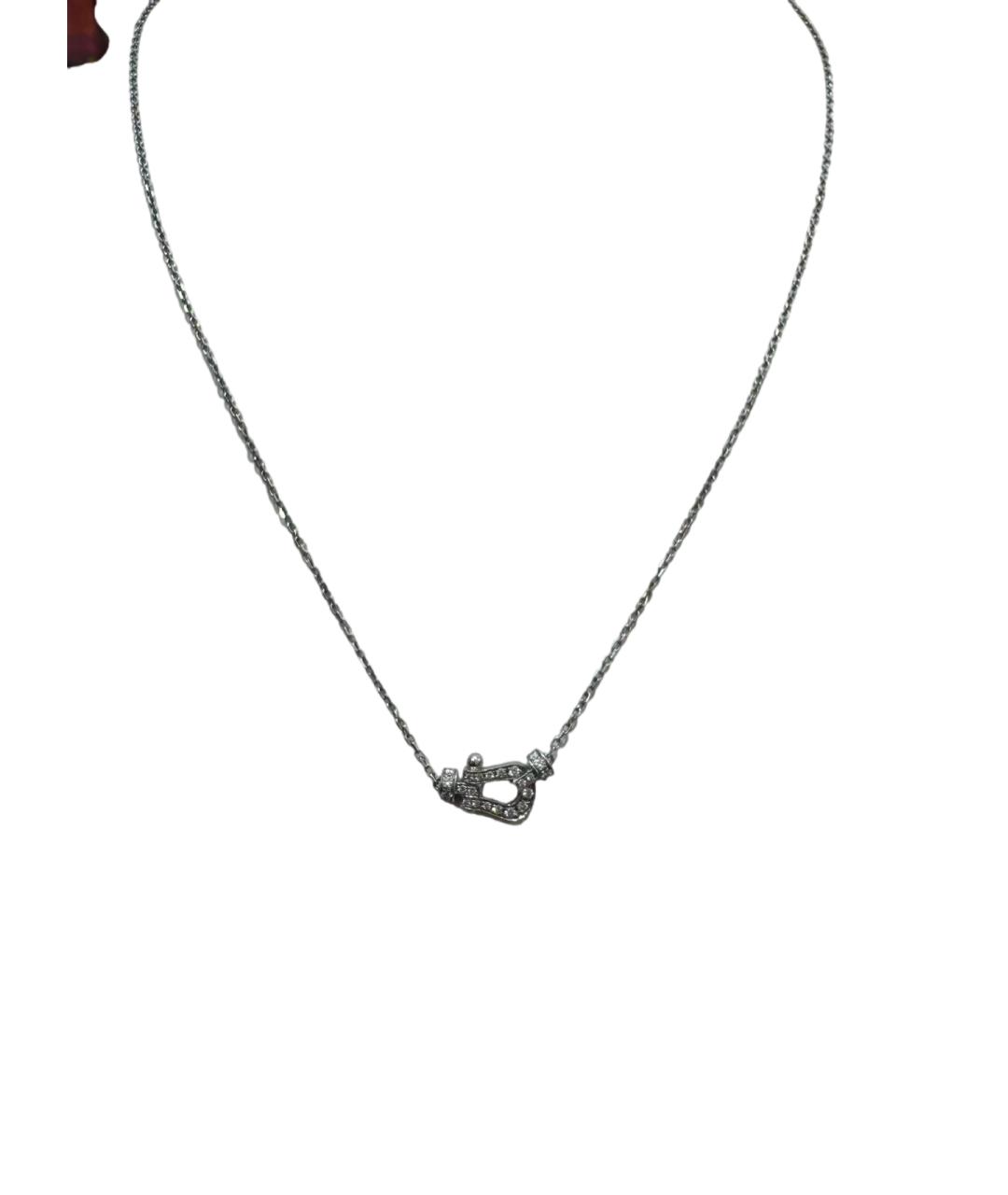 FRED Серебряное колье из белого золота, фото 4