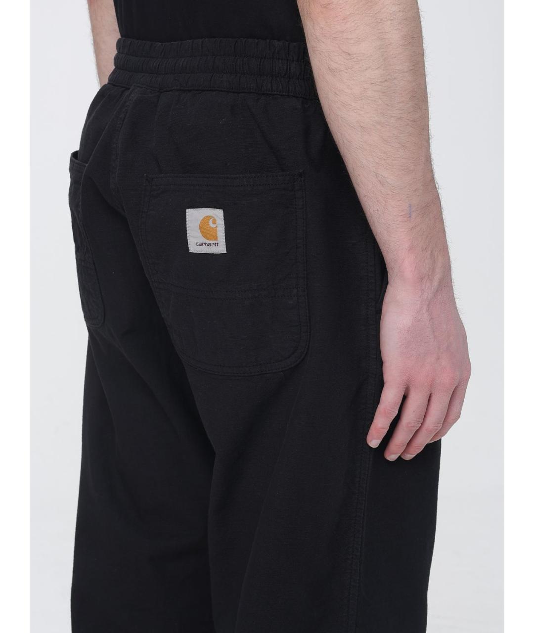 CARHARTT WIP Черные хлопковые повседневные брюки, фото 3