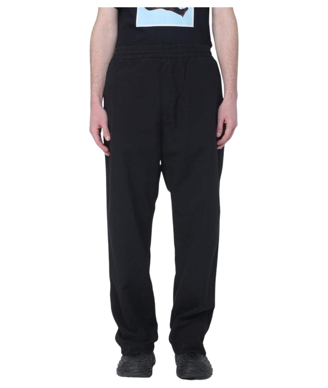 CARHARTT WIP Черные хлопковые повседневные брюки, фото 1