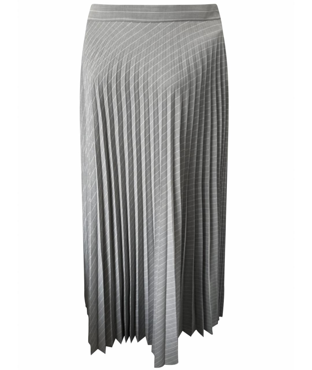 MAX MARA Серая шерстяная юбка макси, фото 1