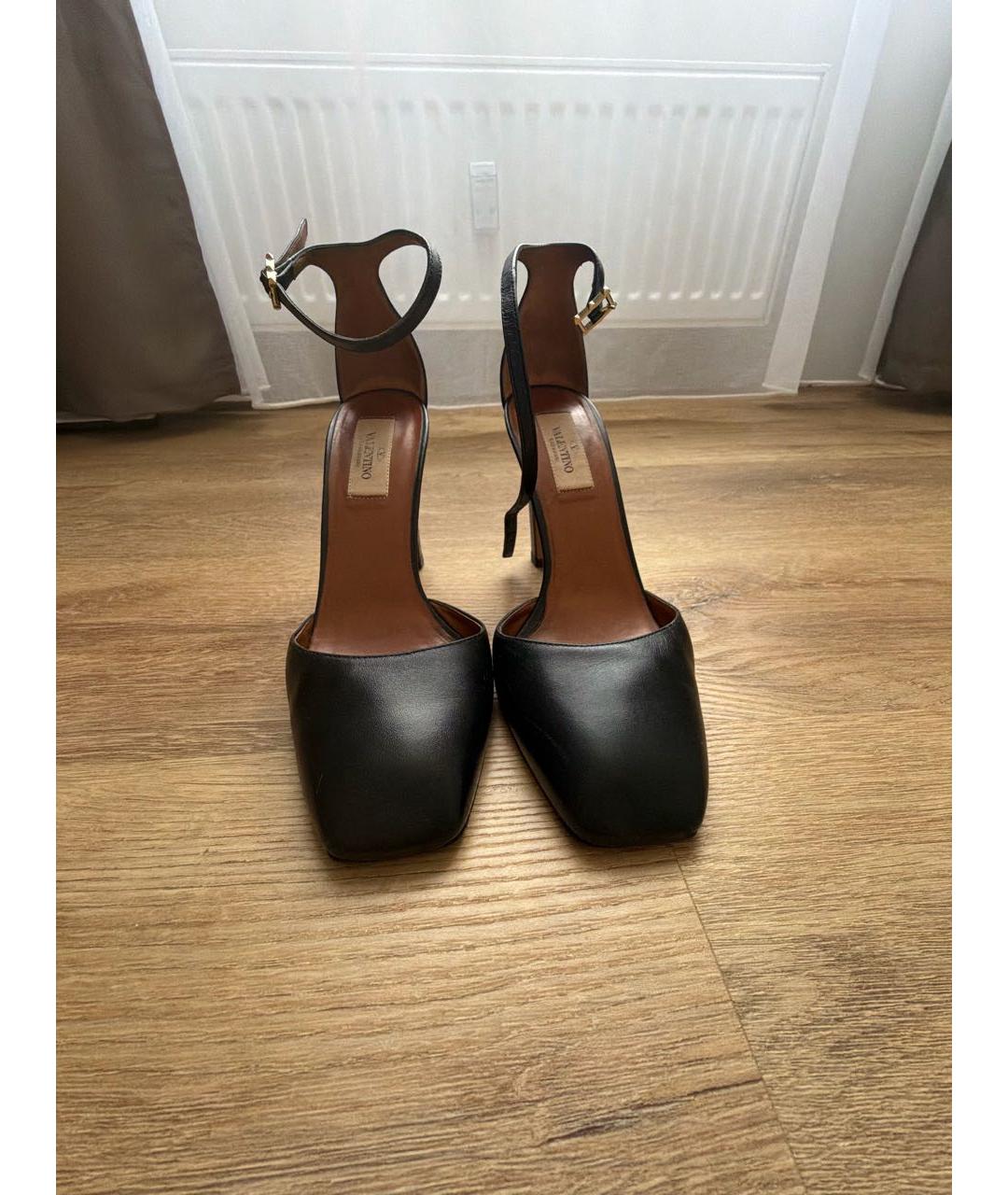 VALENTINO Черные кожаные туфли, фото 2