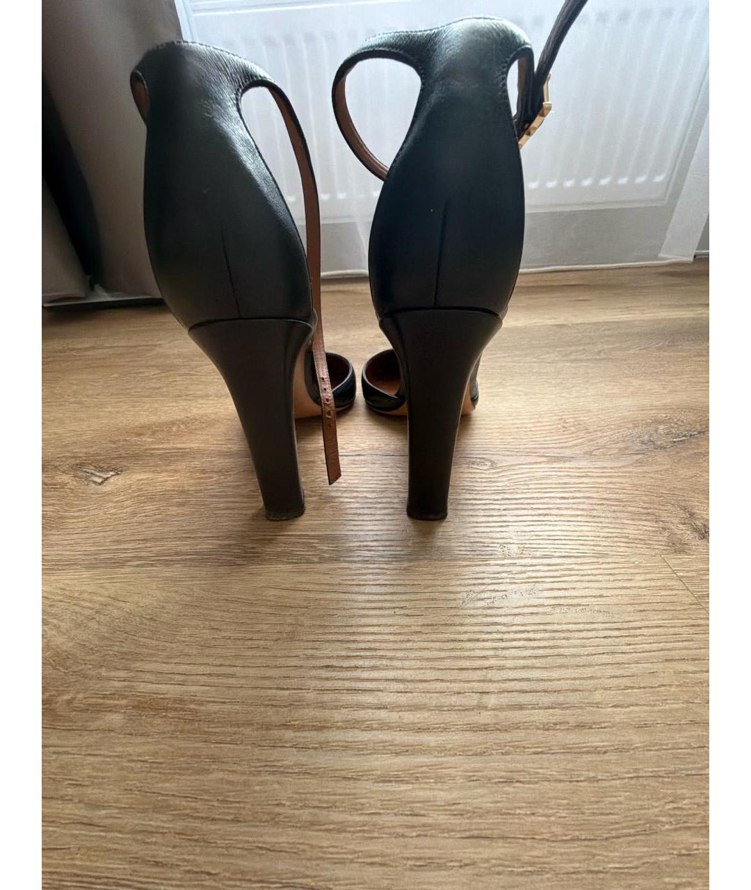 VALENTINO Черные кожаные туфли, фото 4