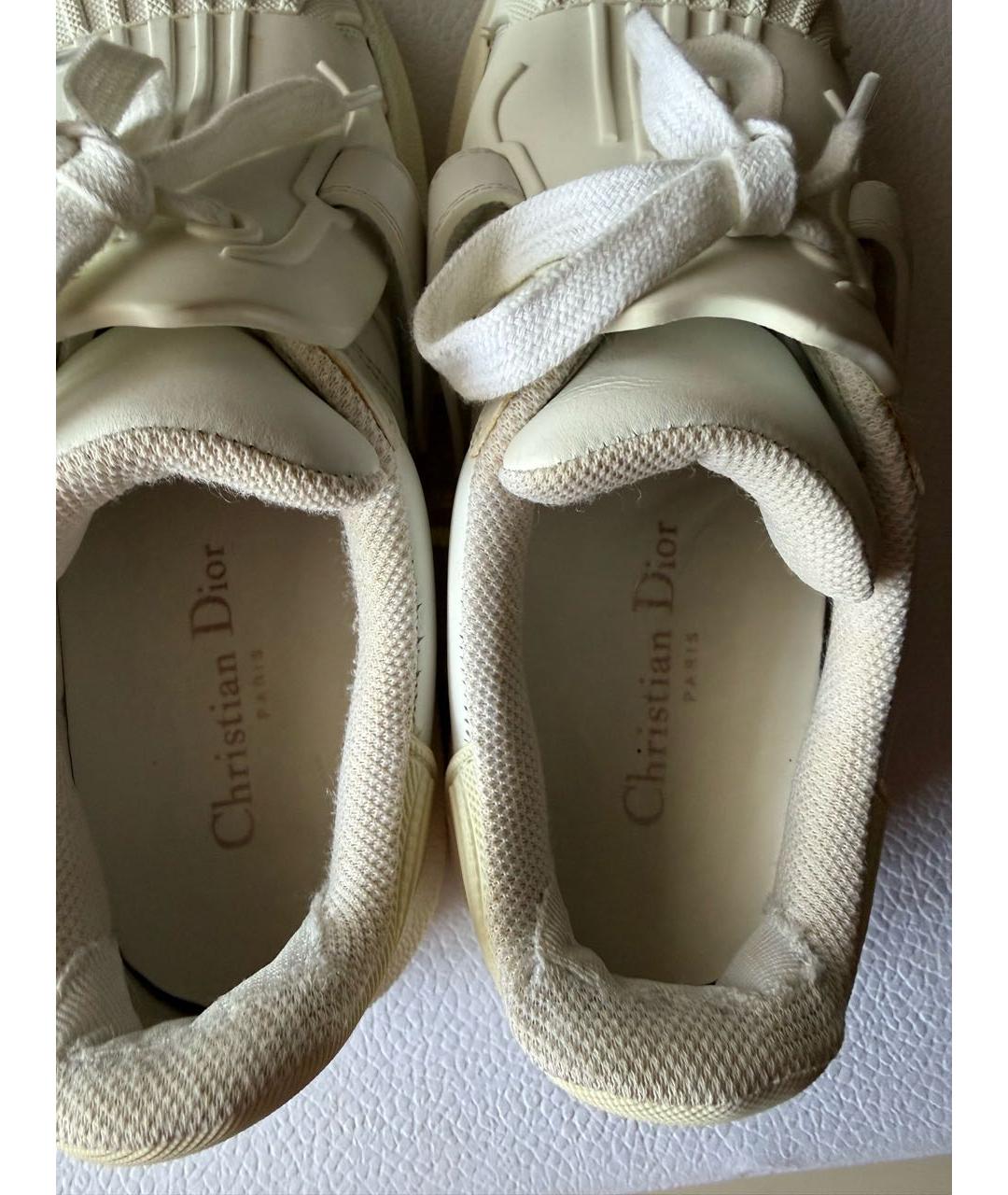 CHRISTIAN DIOR Белые кожаные кроссовки, фото 4