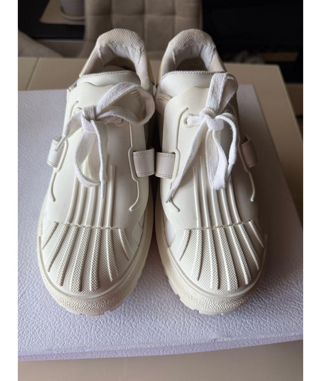 CHRISTIAN DIOR Белые кожаные кроссовки, фото 3