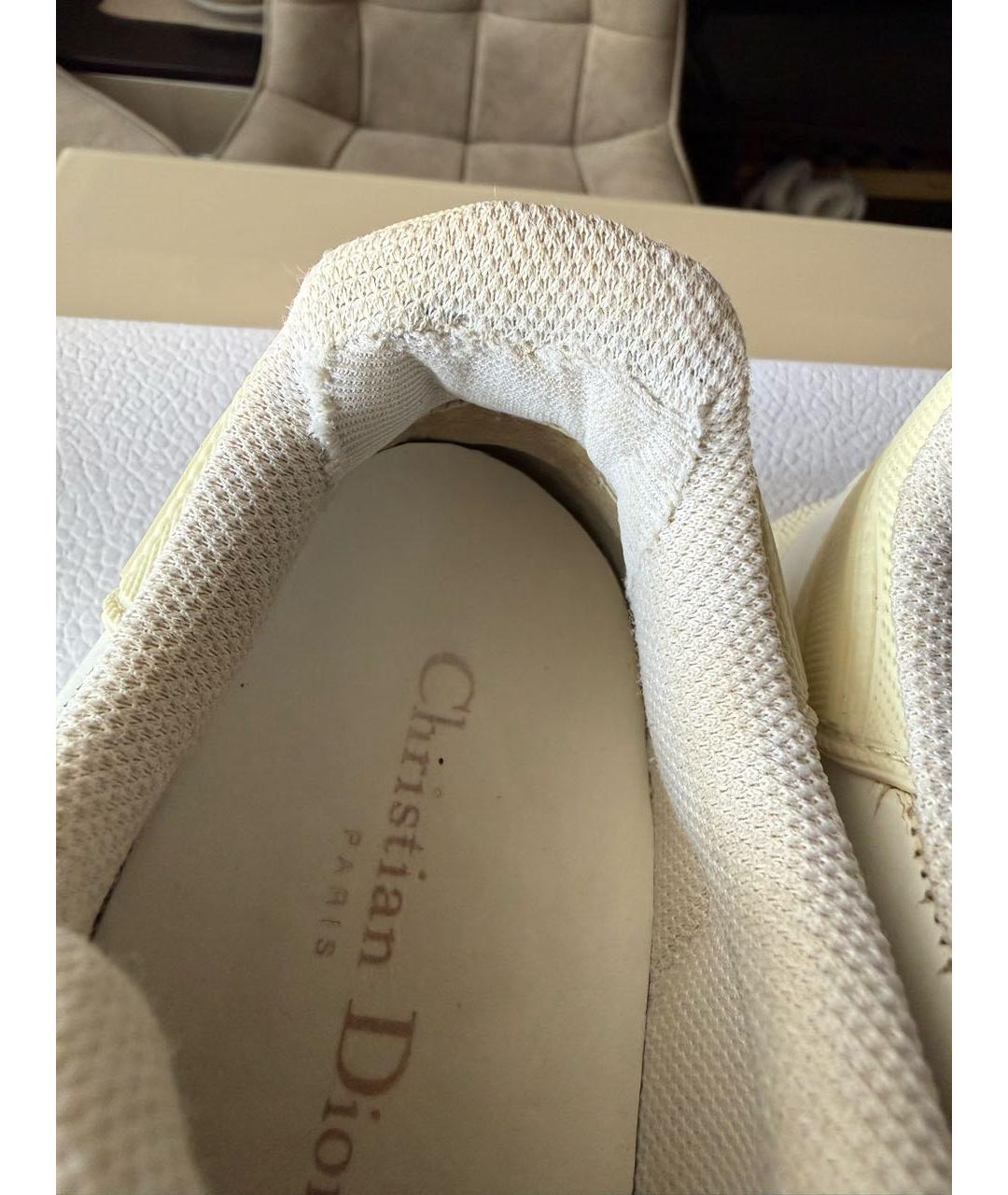 CHRISTIAN DIOR Белые кожаные кроссовки, фото 6