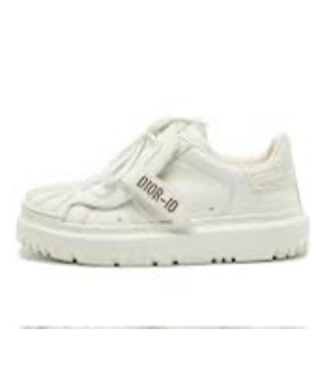 CHRISTIAN DIOR Белые кожаные кроссовки, фото 2