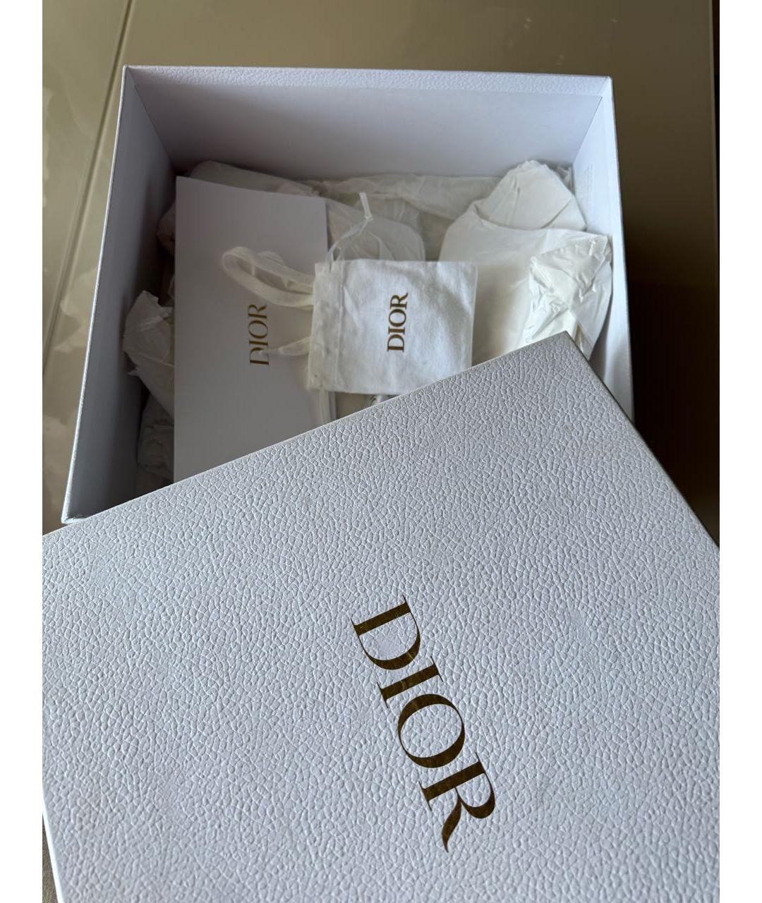 CHRISTIAN DIOR Белые кожаные кроссовки, фото 7