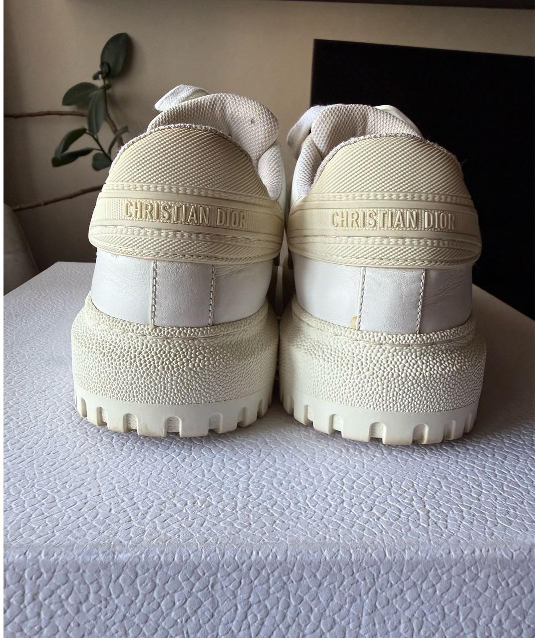 CHRISTIAN DIOR Белые кожаные кроссовки, фото 5