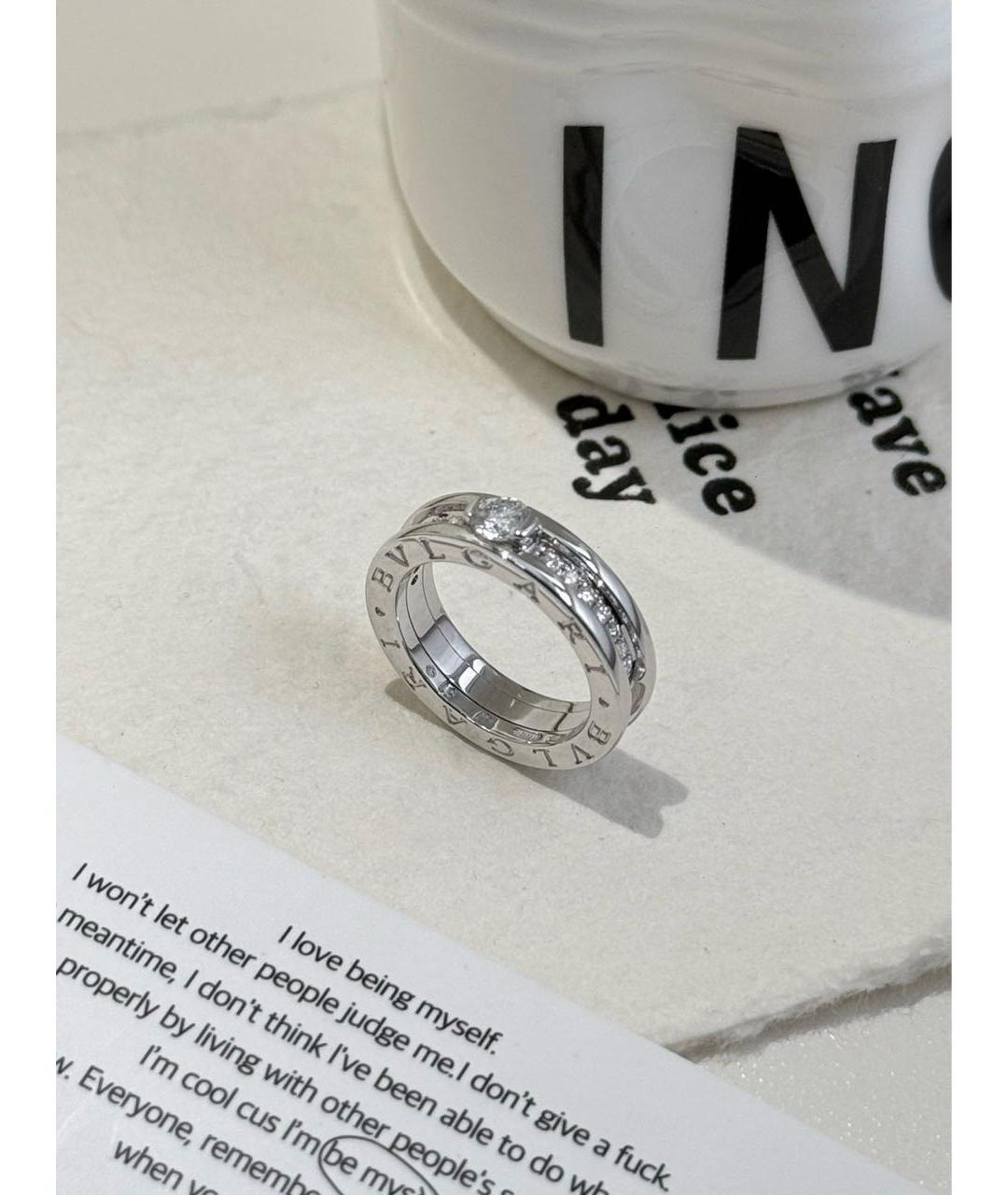 BVLGARI Серебряное кольцо из белого золота, фото 2