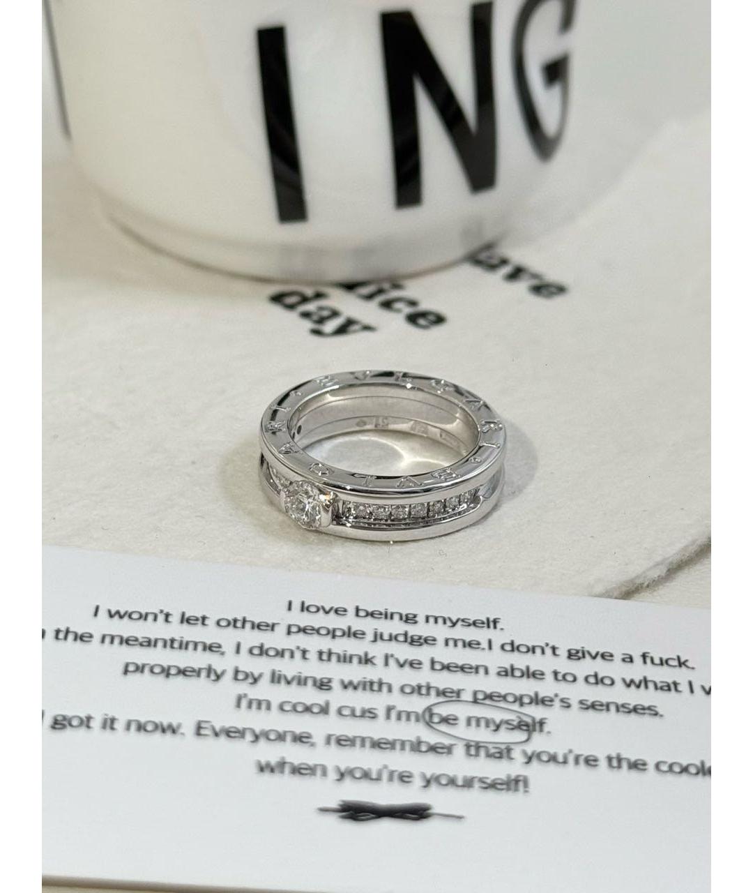 BVLGARI Серебряное кольцо из белого золота, фото 5