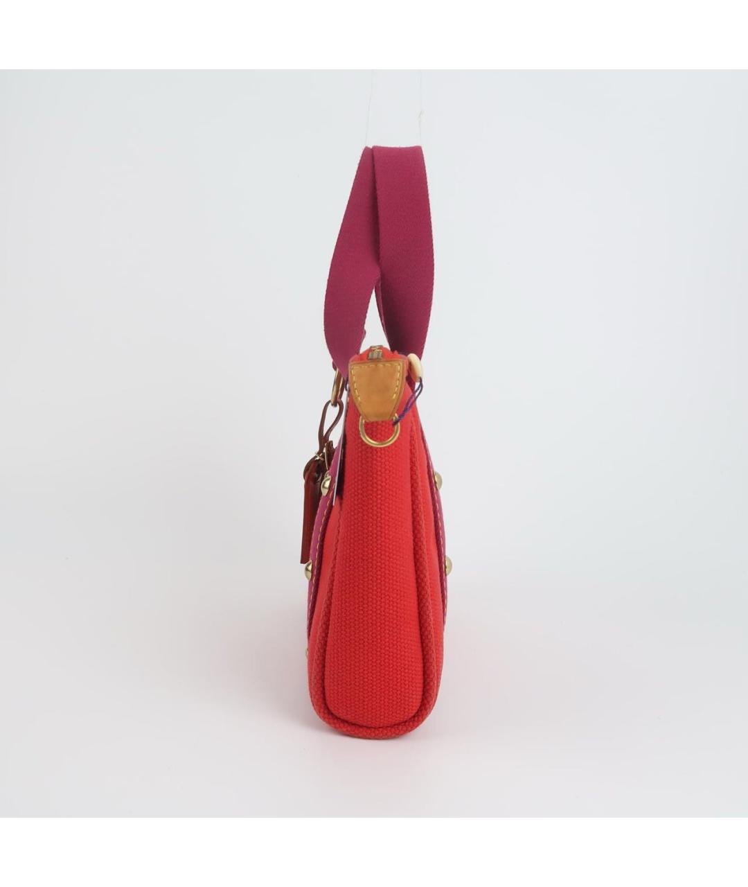 LOUIS VUITTON Красная сумка тоут, фото 2