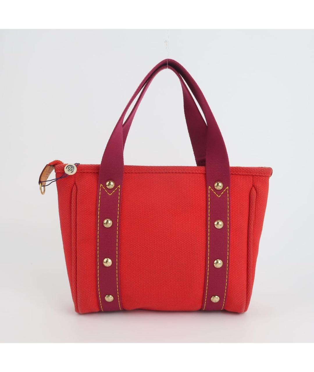 LOUIS VUITTON Красная сумка тоут, фото 3