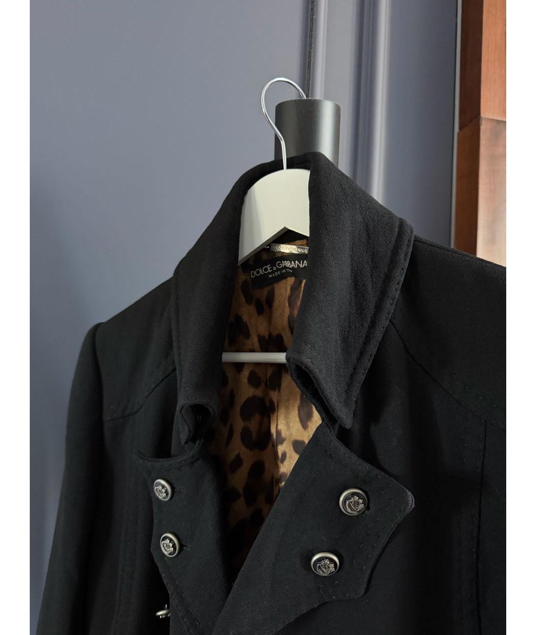 DOLCE&GABBANA Черный шерстяной жакет/пиджак, фото 7
