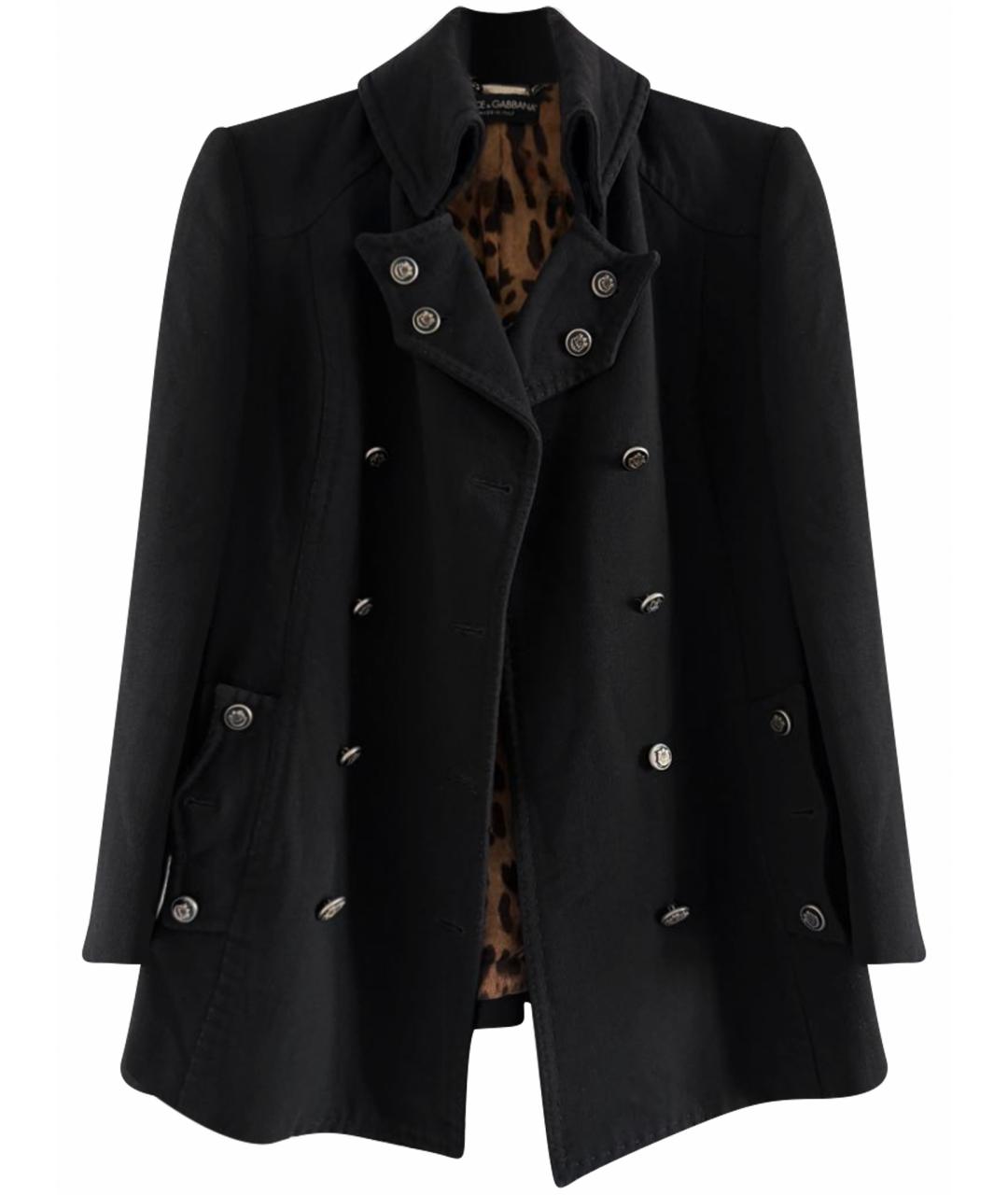 DOLCE&GABBANA Черный шерстяной жакет/пиджак, фото 1