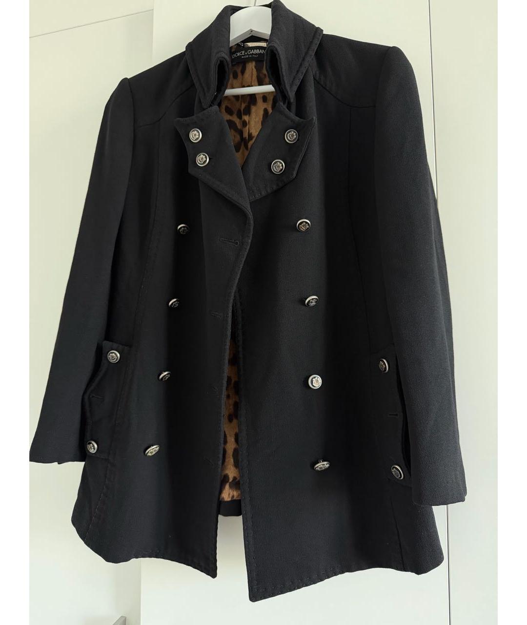 DOLCE&GABBANA Черный шерстяной жакет/пиджак, фото 2