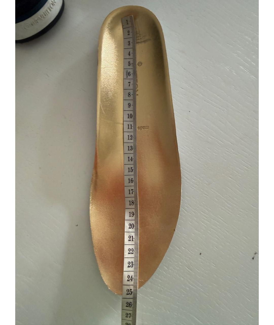 LOUIS VUITTON Бирюзовые замшевые кроссовки, фото 6