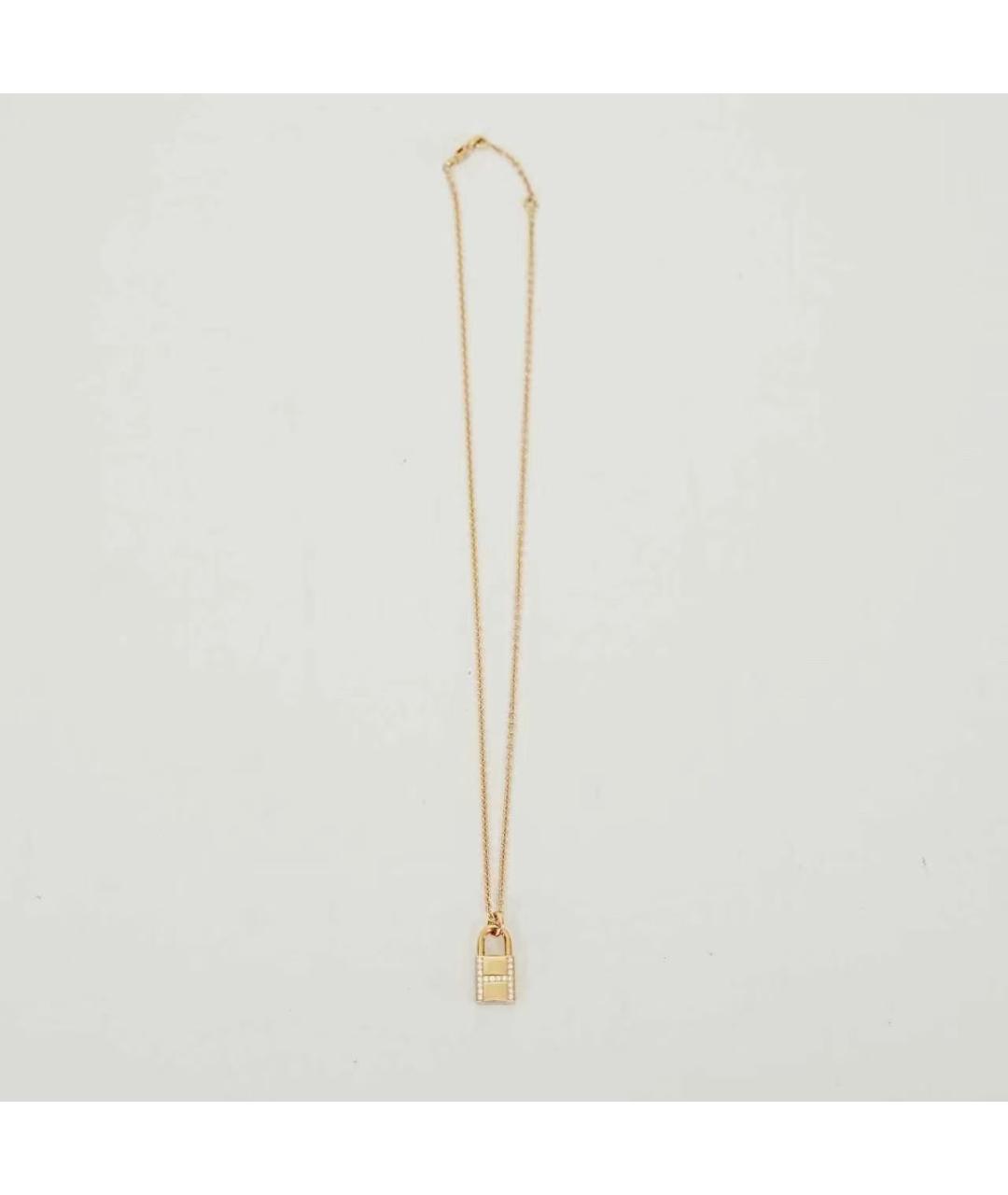 HERMES Золотое колье из розового золота, фото 4