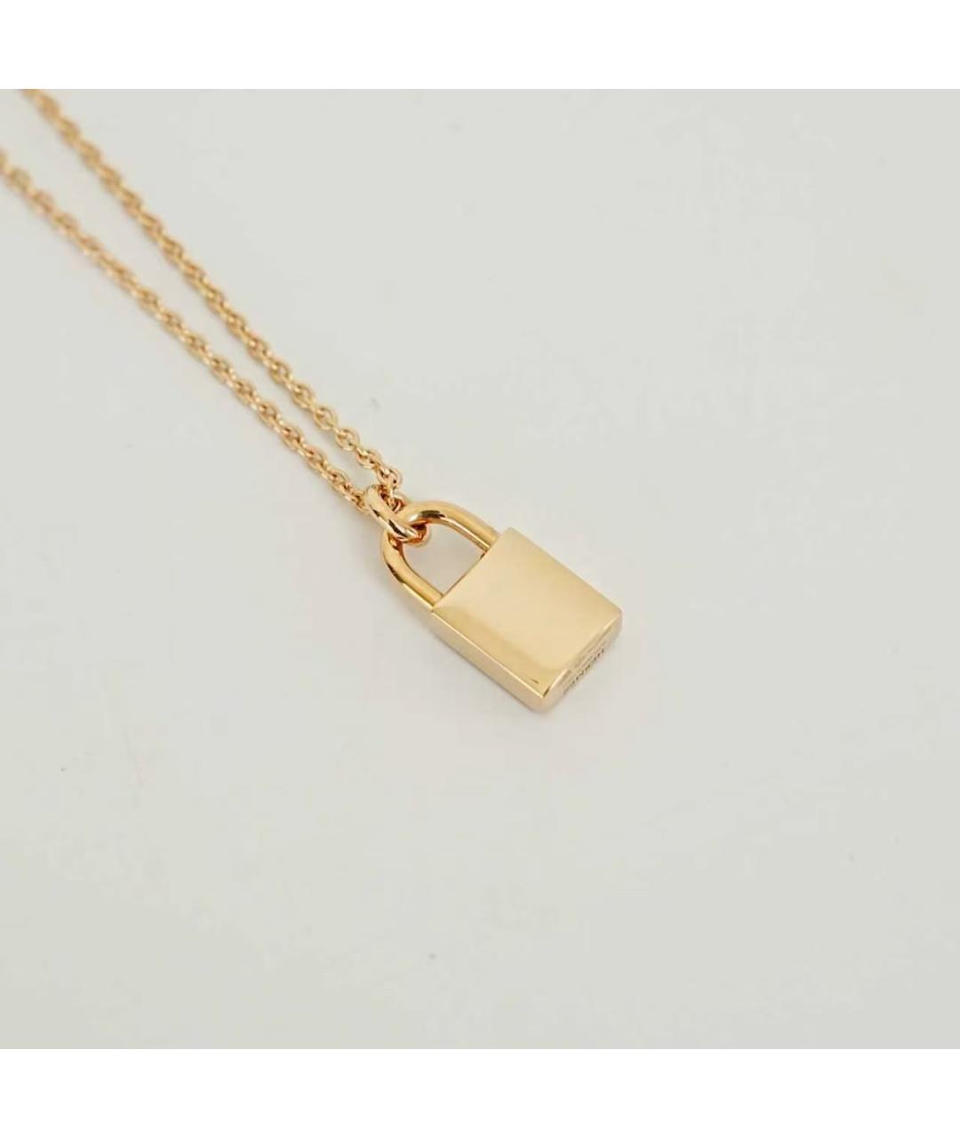 HERMES Золотое колье из розового золота, фото 6