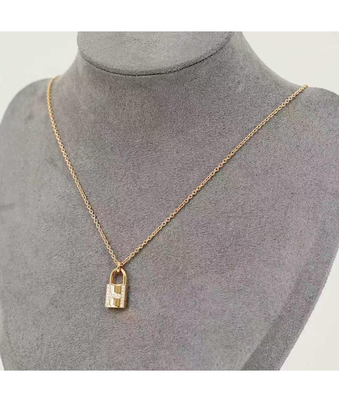 HERMES Золотое колье из розового золота, фото 7