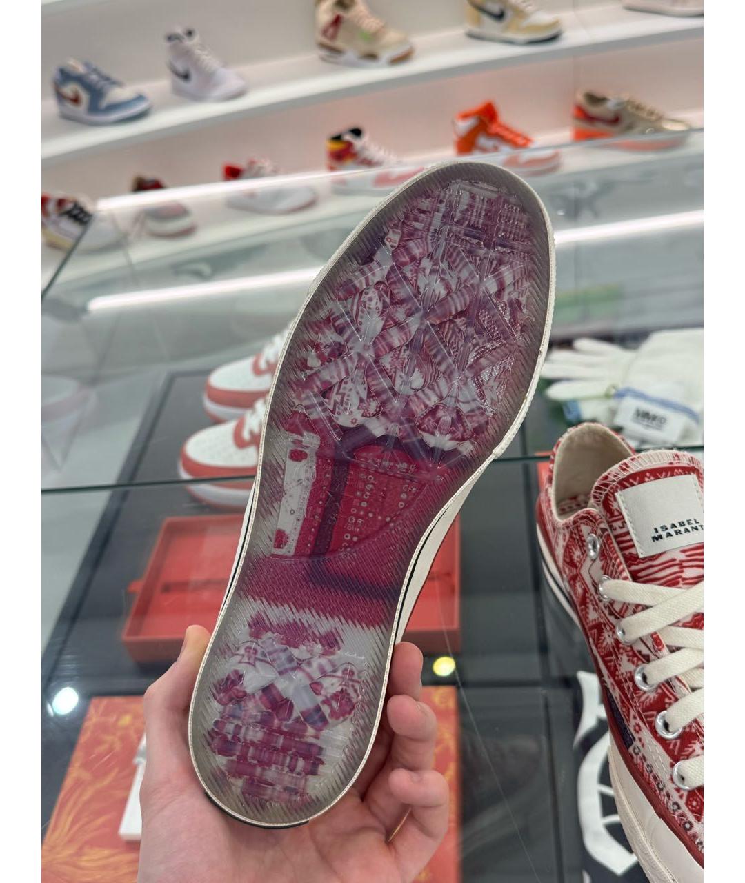 CONVERSE Красные текстильные кеды, фото 6