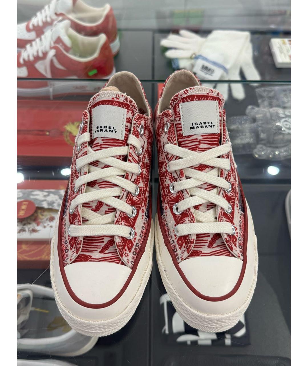 CONVERSE Красные текстильные кеды, фото 3