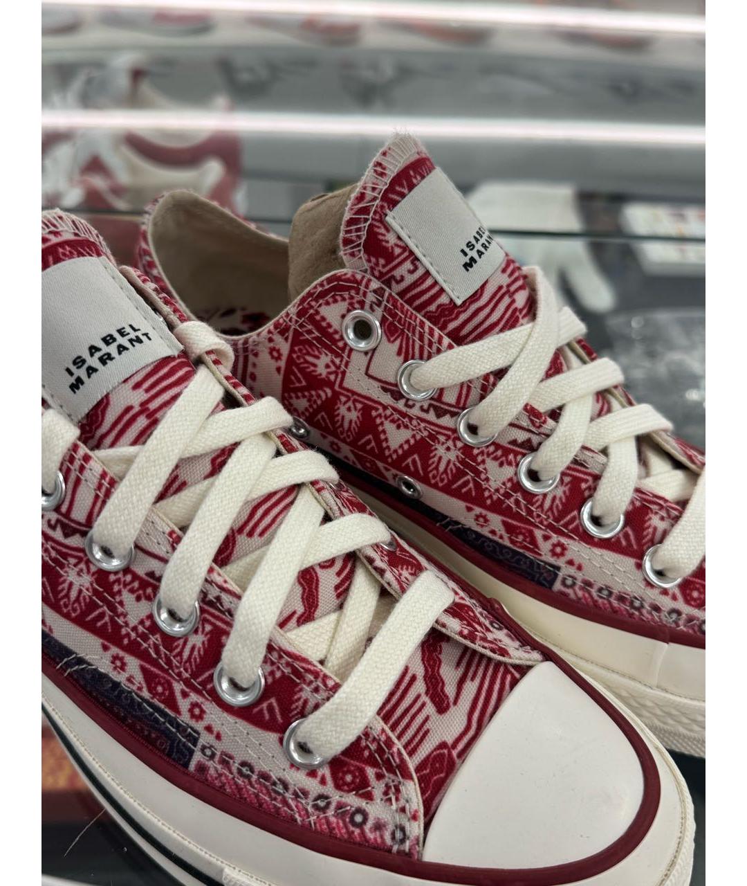 CONVERSE Красные текстильные кеды, фото 4