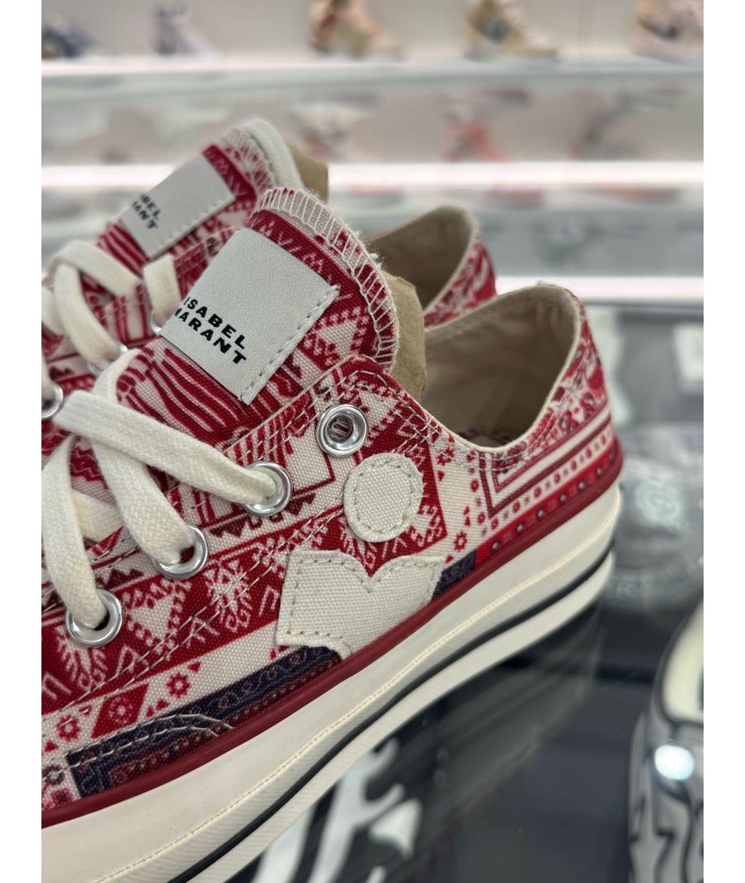 CONVERSE Красные текстильные кеды, фото 8