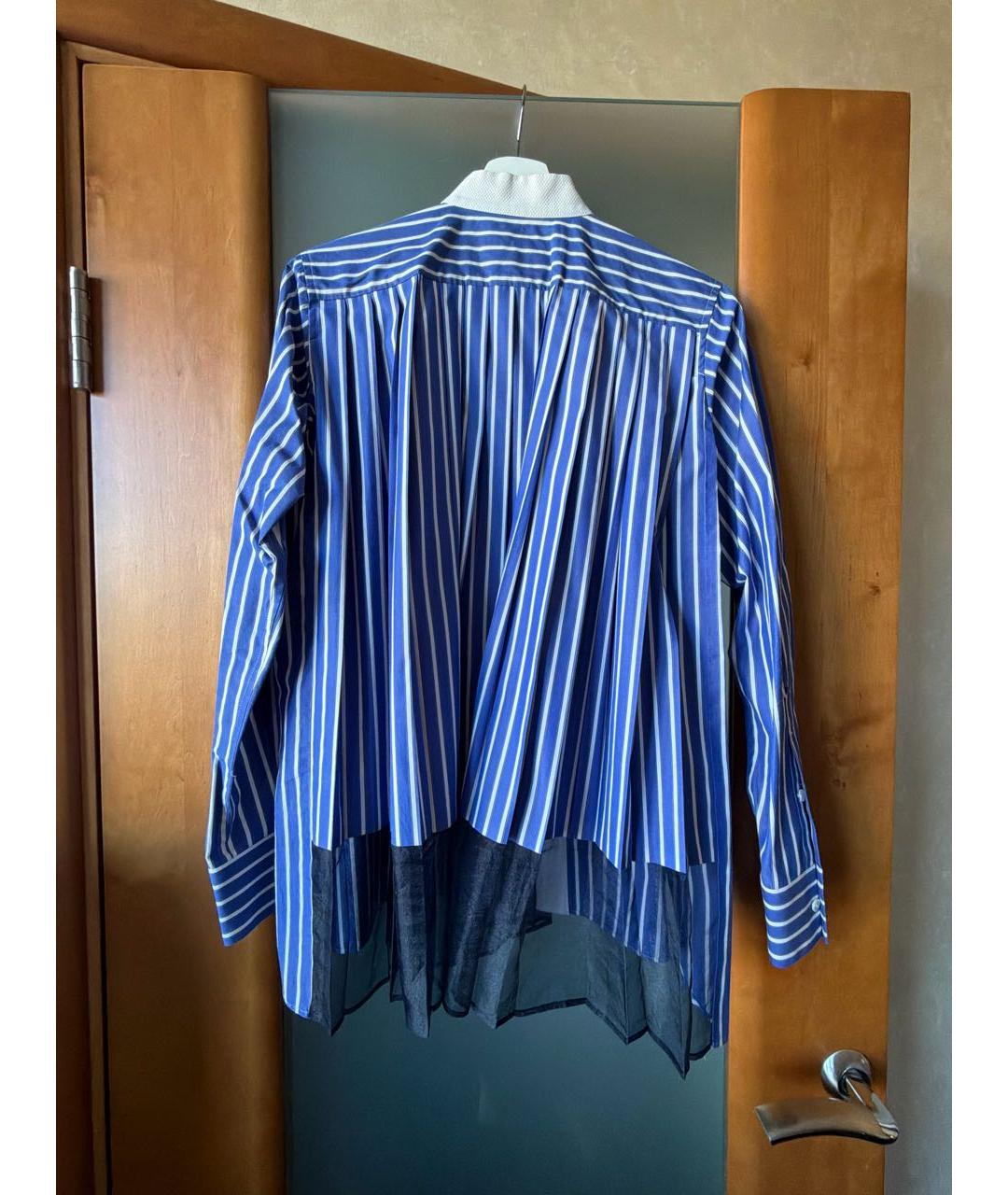SACAI Синяя хлопковая рубашка, фото 2