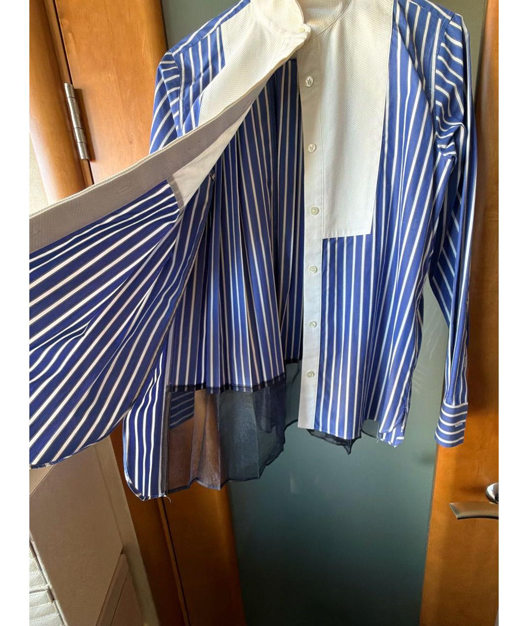 SACAI Синяя хлопковая рубашка, фото 4