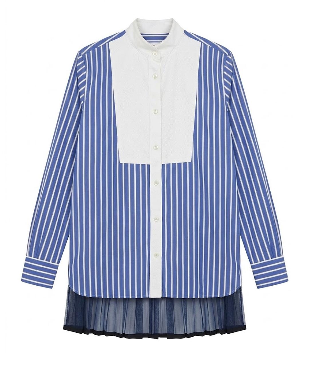 SACAI Синяя хлопковая рубашка, фото 1