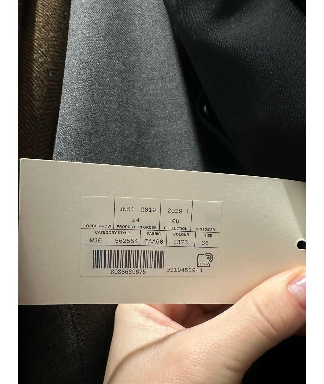 GUCCI Черный шерстяной жакет/пиджак, фото 4