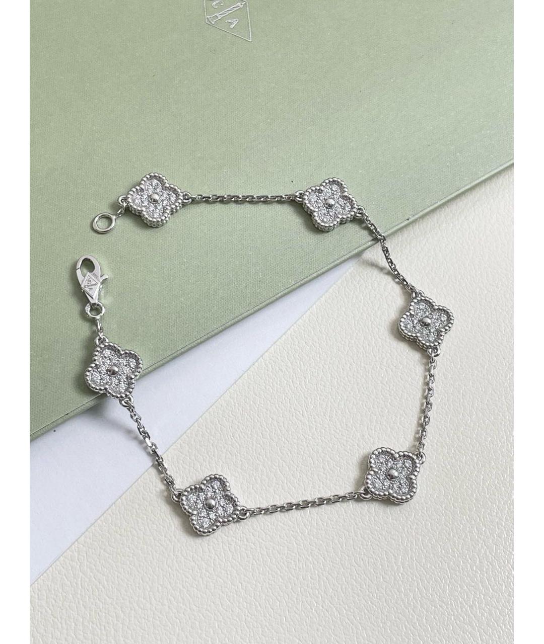 VAN CLEEF & ARPELS Серебрянный браслет из белого золота, фото 7