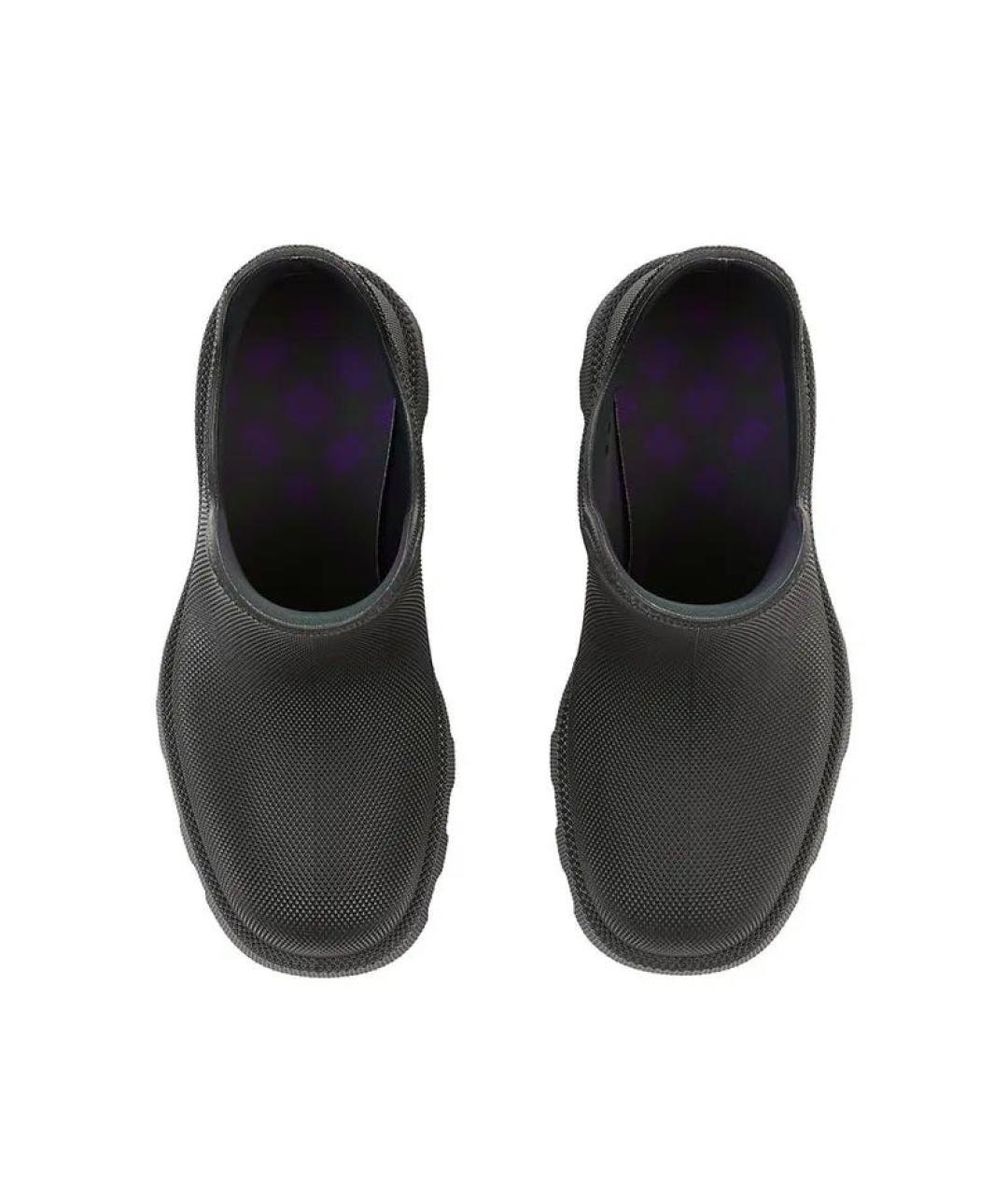 BURBERRY Черные резиновые полусапоги, фото 3