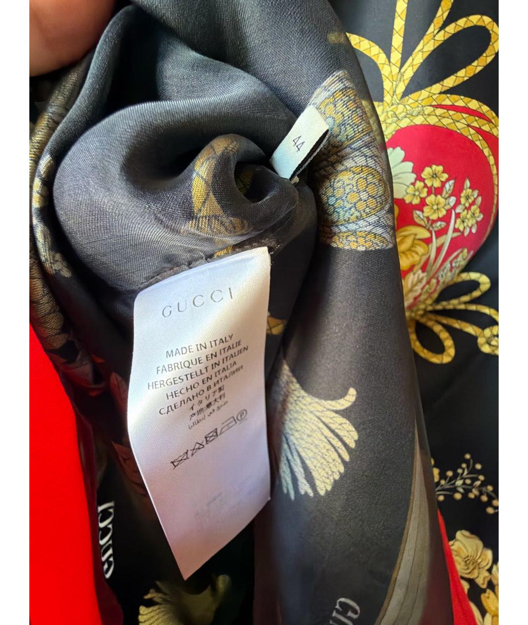 GUCCI Мульти шелковая блузы, фото 4