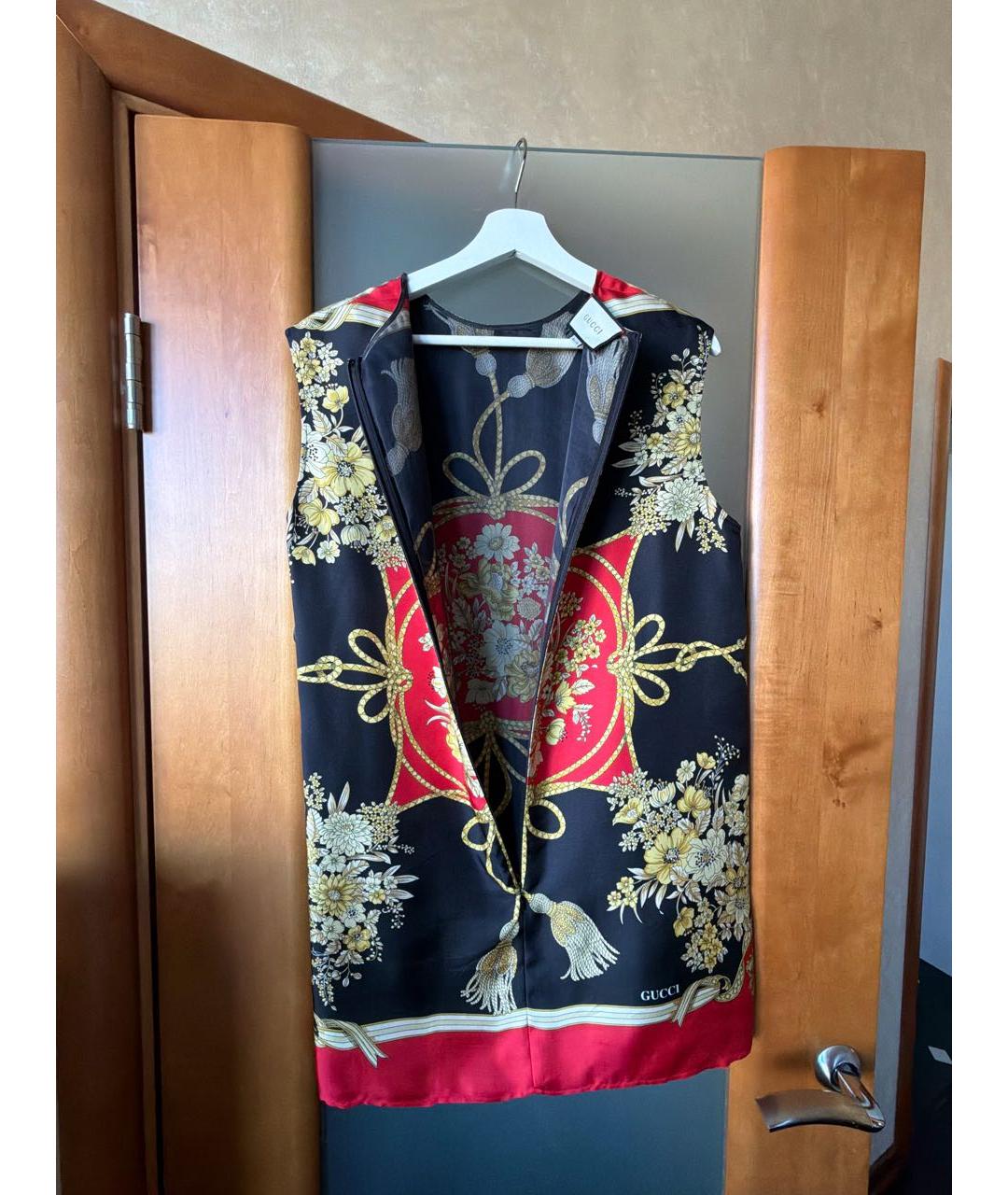 GUCCI Мульти шелковая блузы, фото 3