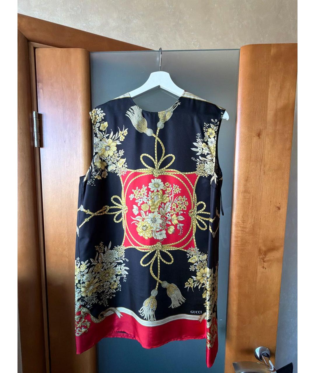 GUCCI Мульти шелковая блузы, фото 5