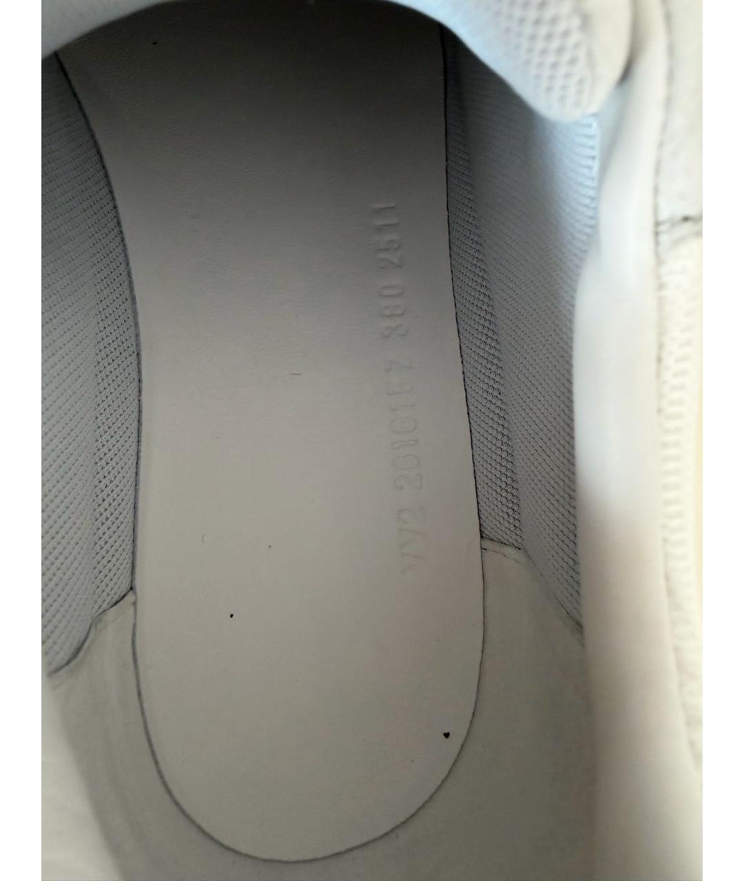 HERMES Белые текстильные кроссовки, фото 6