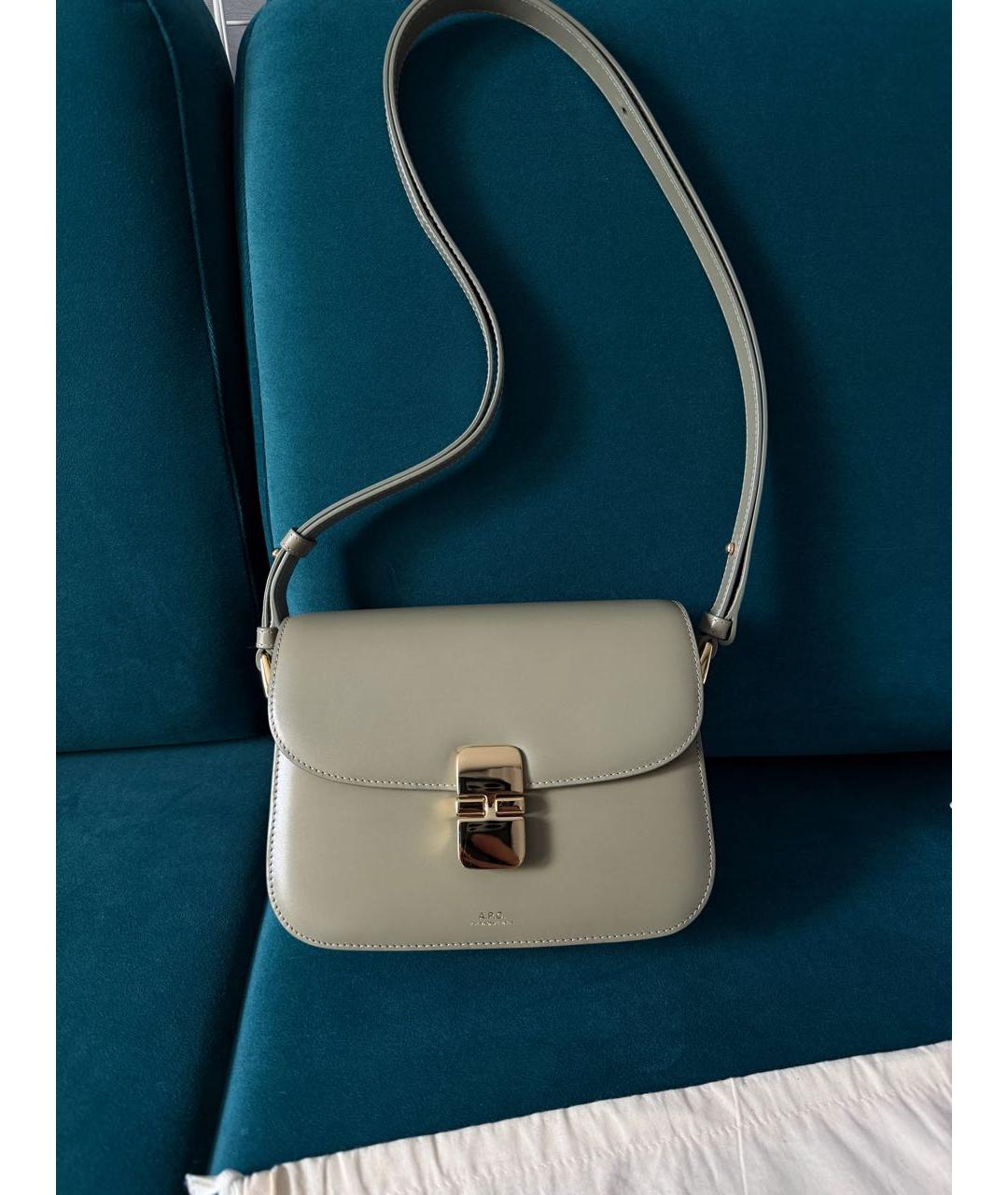 A.P.C. Кожаная сумка через плечо, фото 8