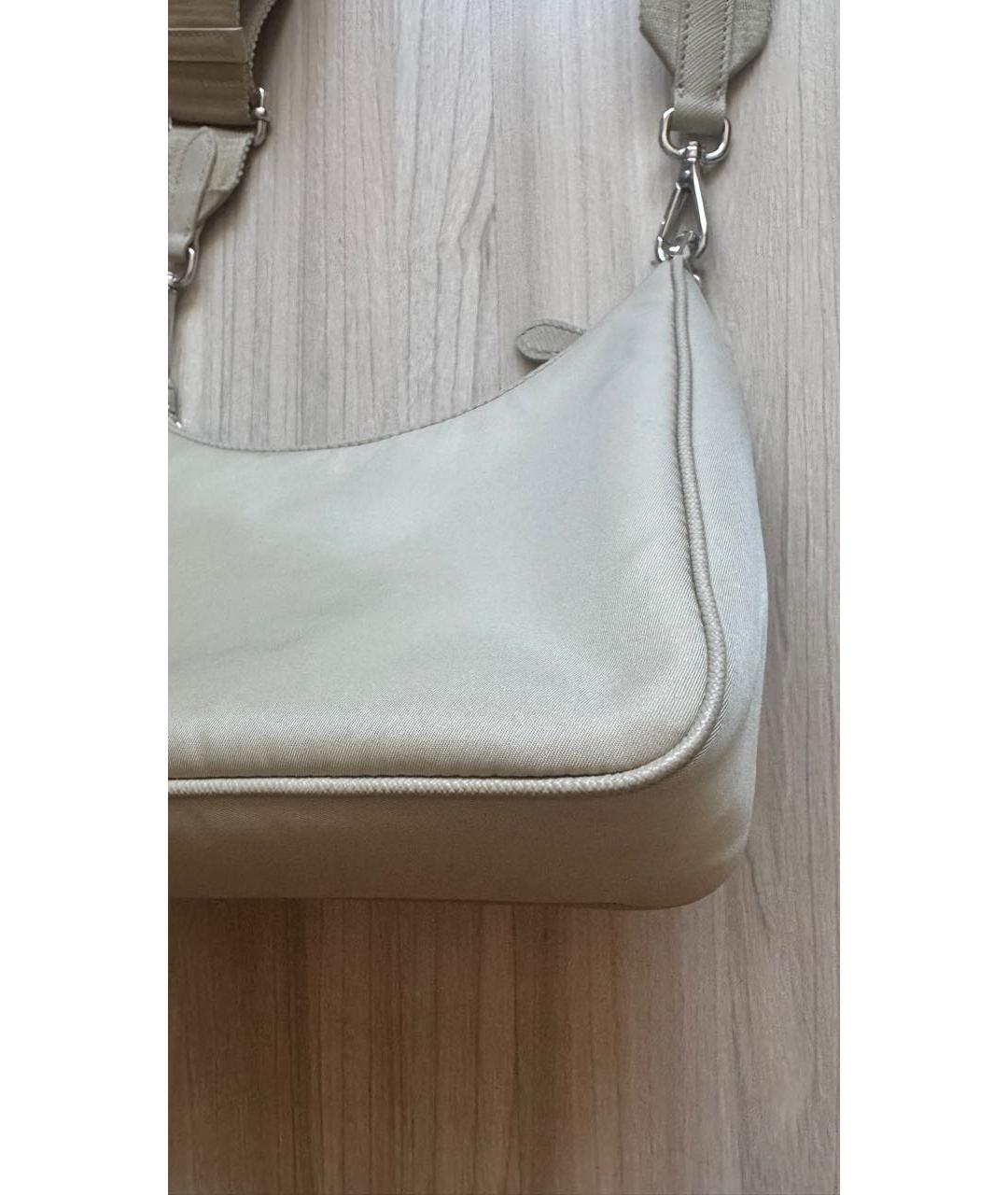 PRADA Бежевая сумка через плечо, фото 5