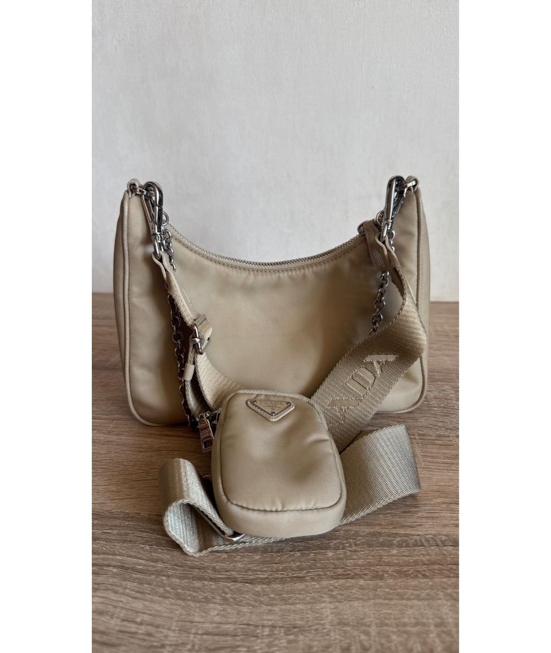 PRADA Бежевая сумка через плечо, фото 2