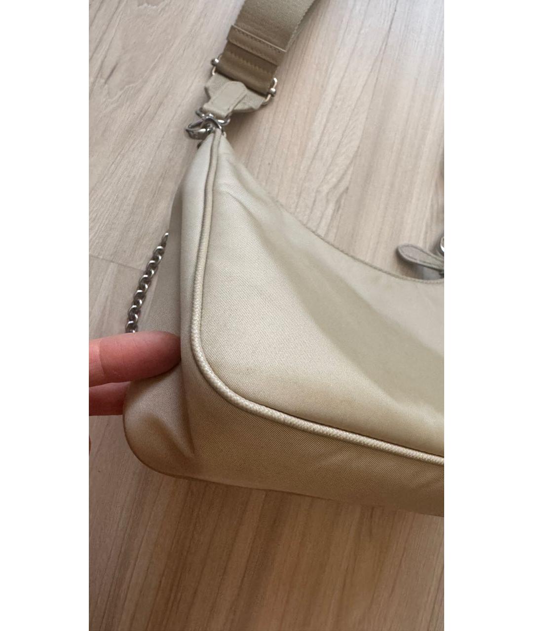 PRADA Бежевая сумка через плечо, фото 6