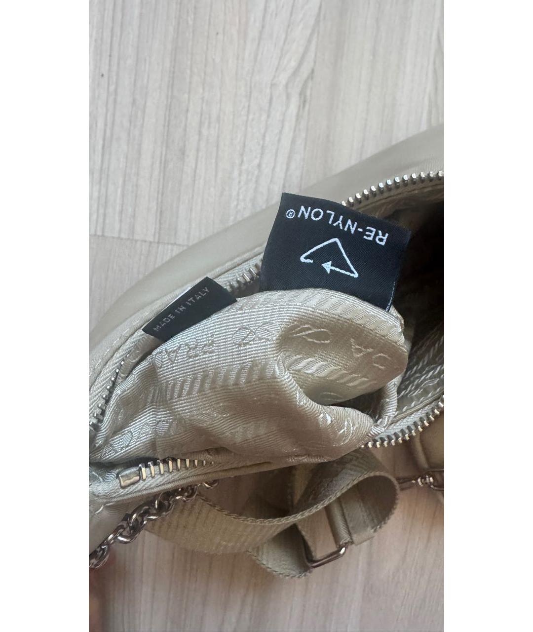 PRADA Бежевая сумка через плечо, фото 8