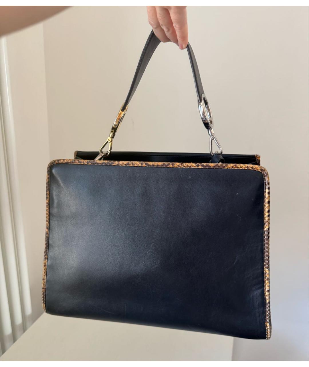 FENDI Черная кожаная сумка через плечо, фото 3