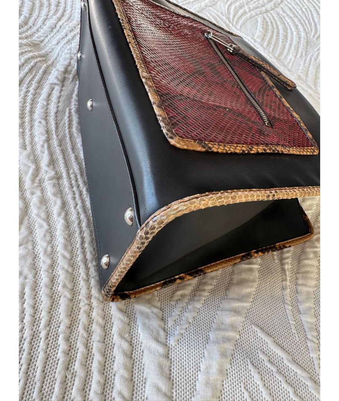 FENDI Черная кожаная сумка через плечо, фото 6