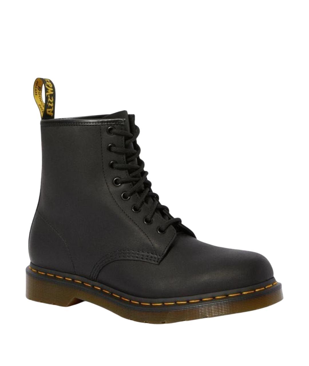 DR. MARTENS Черные кожаные высокие ботинки, фото 1