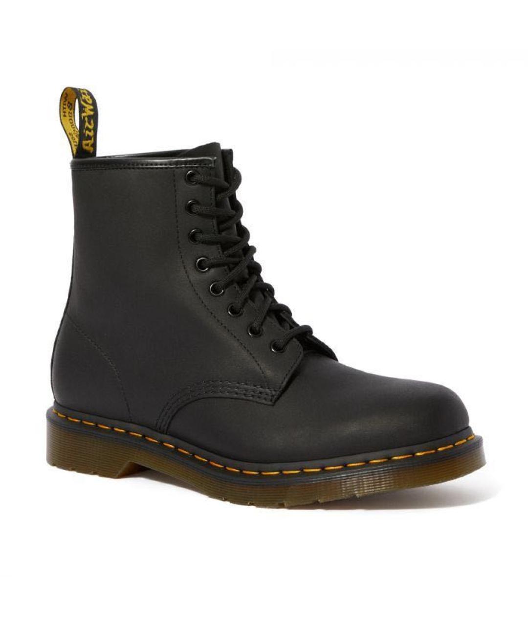DR. MARTENS Черные кожаные высокие ботинки, фото 8