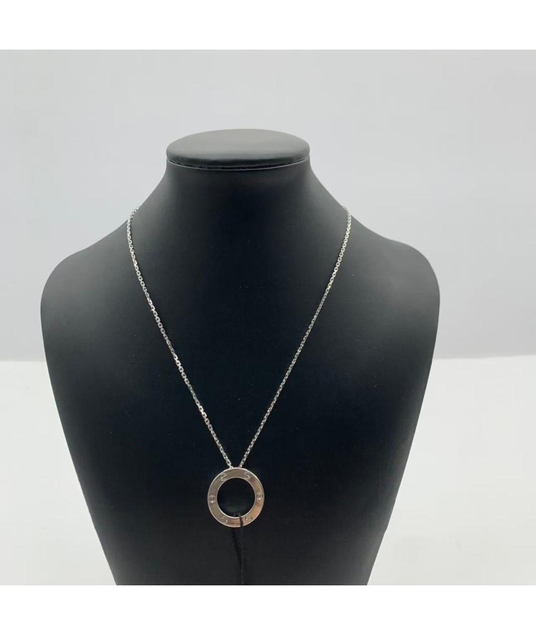 CARTIER Серебряное колье из белого золота, фото 2