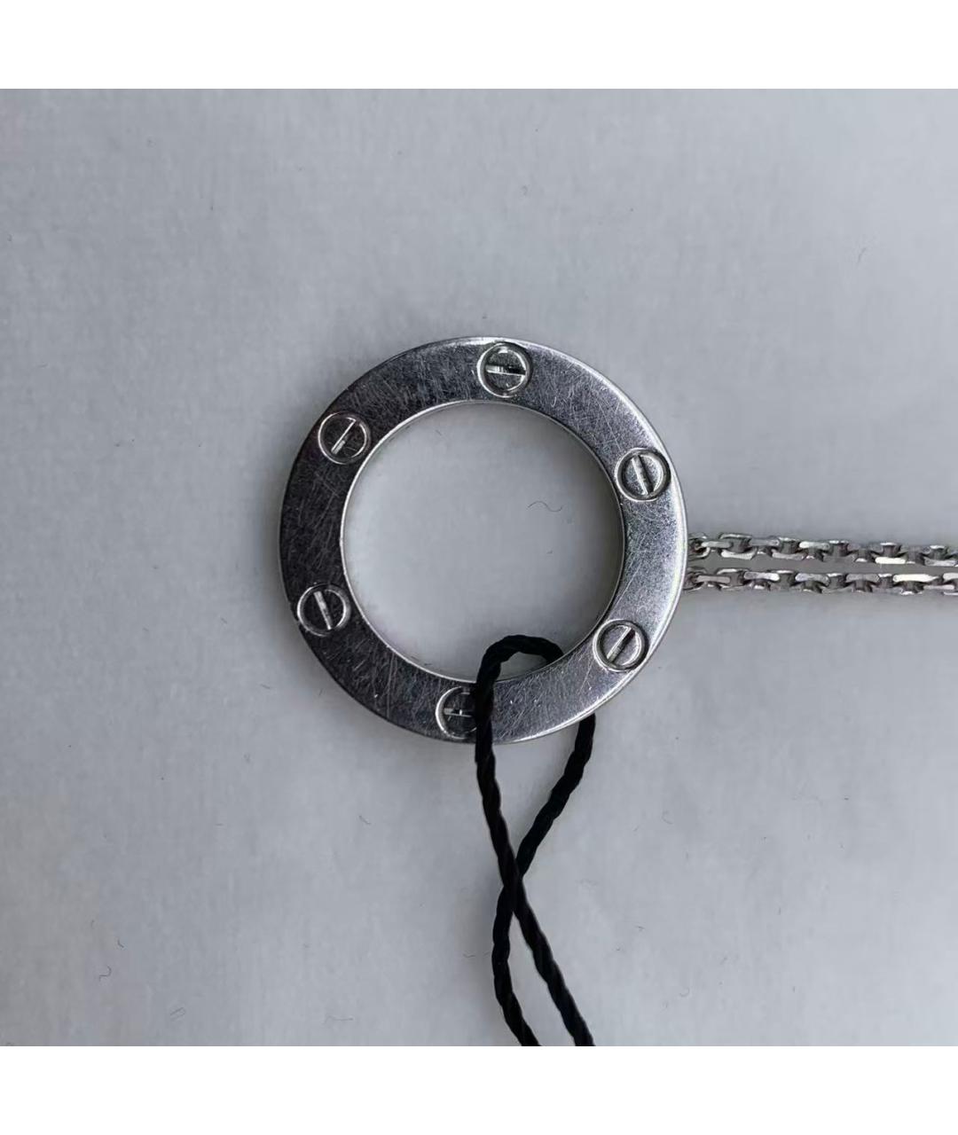 CARTIER Серебряное колье из белого золота, фото 5